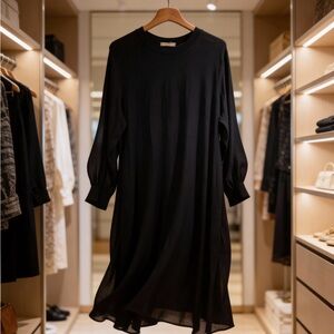 Reborn Classic Black Long Sleeve Dress